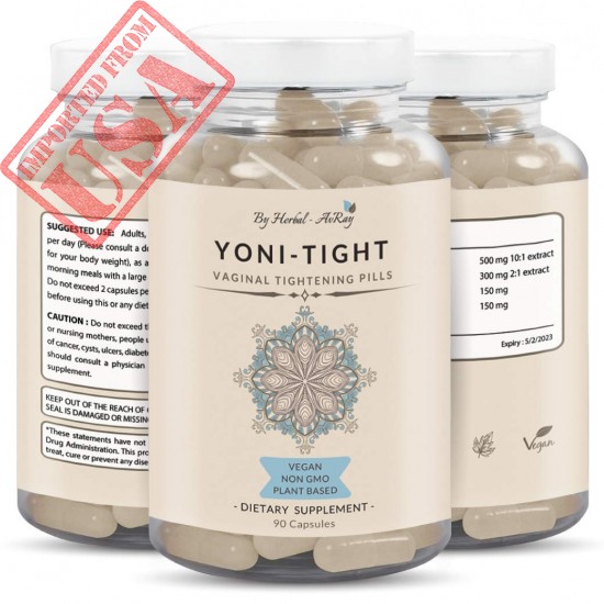 Yoni Tight – Natural Vaginal Tightening Pills – Vagy Rejuvenation for Tighten, Healthy, Lubricated Vagina – Vaginial Tightening Products with Kacip Fatimah Extract –90 Capsules Vag Tightener for Women