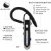 HonShoop Bluetooth Headset， Wireless Bluetooth Earpiece V5.0 Hands-Free Earphones Ultralight Hands Free Business Earphone with Mic for Business/Office/Driving (Black)