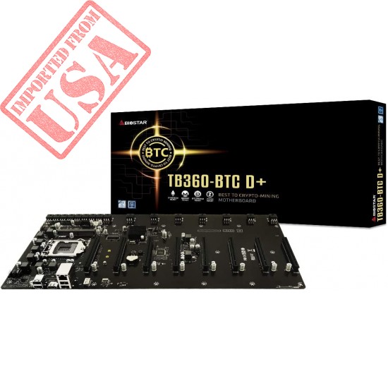 Biostar TB360-BTC D+ LGA1151 SODIMM DDR4 8 GPU Support GPU Mining Motherboard