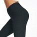 Dndnchun Women Ruched Yoga Pants Butt Lifting High Waist Tummy Control Gym Leggings for Glutes Workout Running Fitness Black