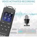 48GB Digital Voice Recorder Spy Voice Activated 1536kbps Secret Voice Recorder Mini Digital Recorder for Lectures, Meetings, Interview USB Charge MP3 Player