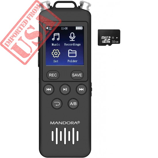 48GB Digital Voice Recorder Spy Voice Activated 1536kbps Secret Voice Recorder Mini Digital Recorder for Lectures, Meetings, Interview USB Charge MP3 Player