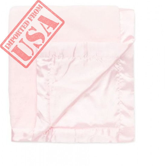 Pink Plush Receiving Blanket