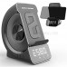 Mobile Phone Holder 10W Wireless Charger Rechargeable FM Radio Bluetooth Speaker with Digital Alarm Clock 