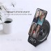 Mobile Phone Holder 10W Wireless Charger Rechargeable FM Radio Bluetooth Speaker with Digital Alarm Clock 